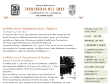 Tablet Screenshot of imprimeriedesarts.ch